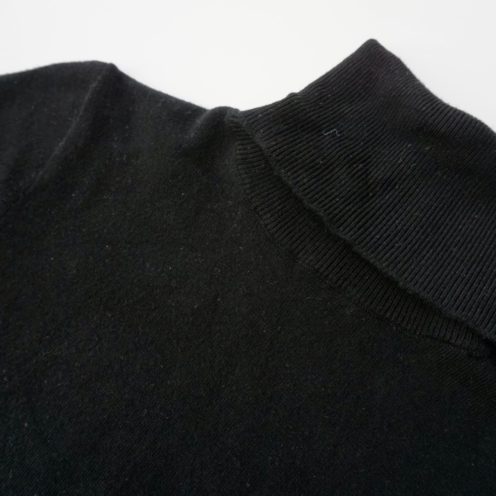 Zara Black Knitted Long Sleeve Turtle Neck - Size Small